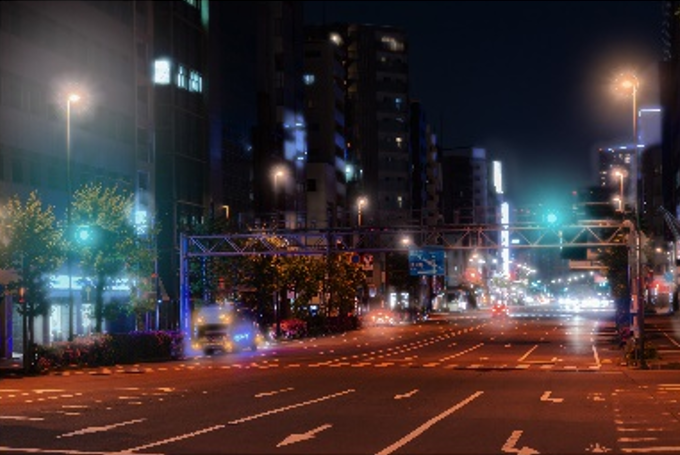夜間の見え方